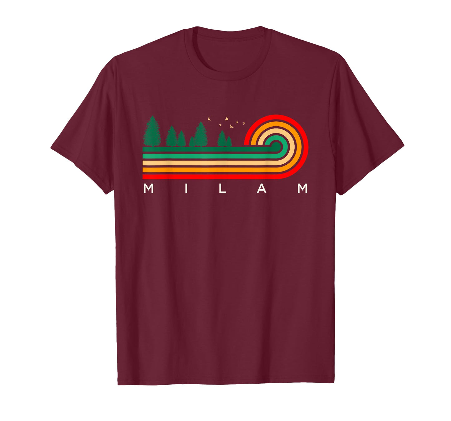 Evergreen Vintage Stripes Milam, Texas T-Shirt