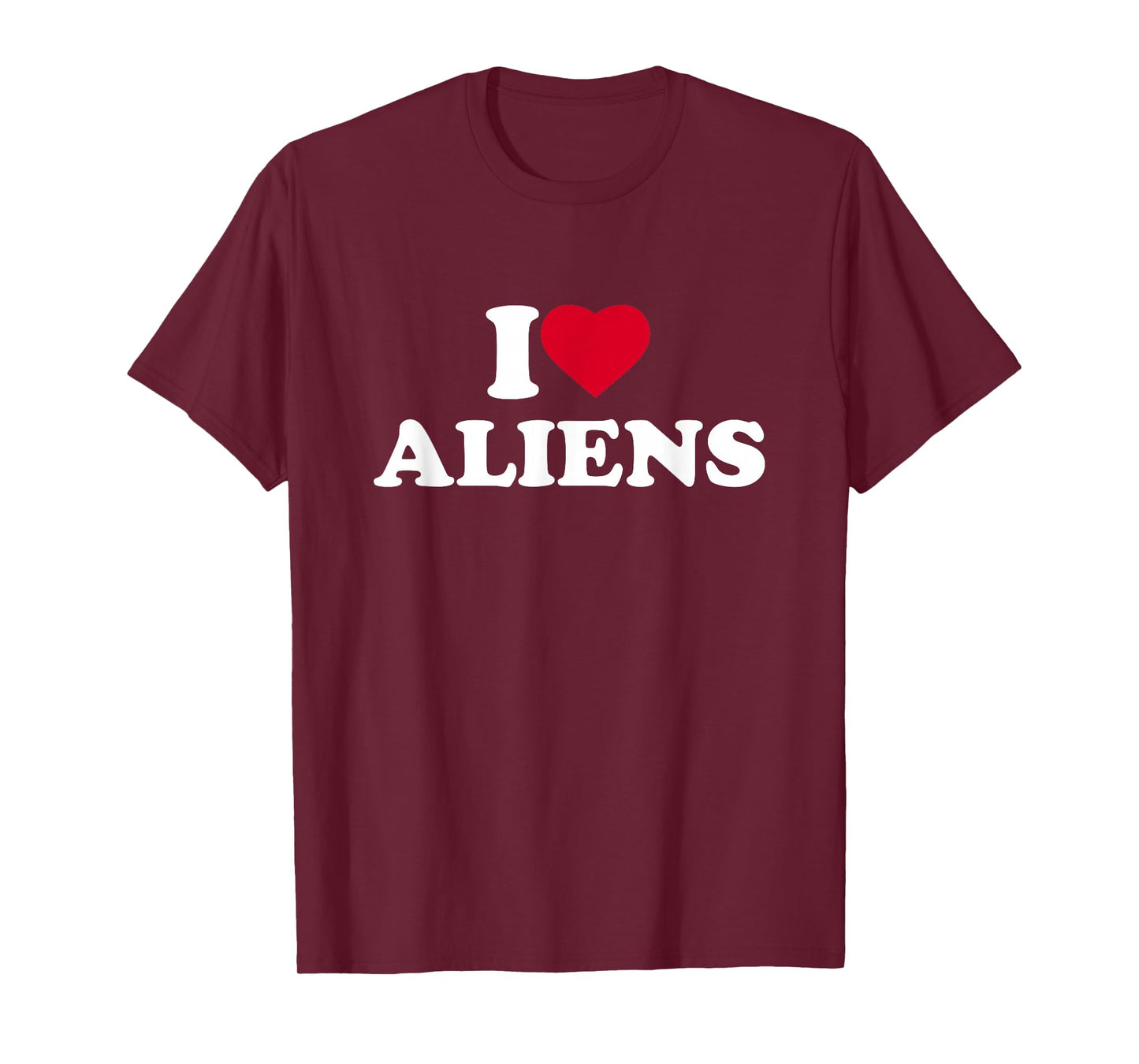 I Love Aliens I Heart Aliens Lover UFO Extra Terrestrial T-Shirt