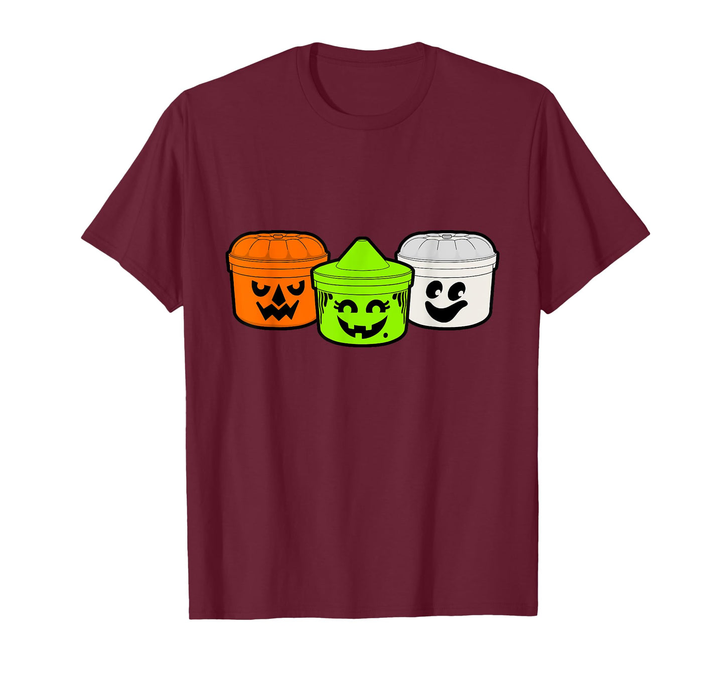 Boo Buckets Halloween Pumpkin Witch And Ghost T-Shirt