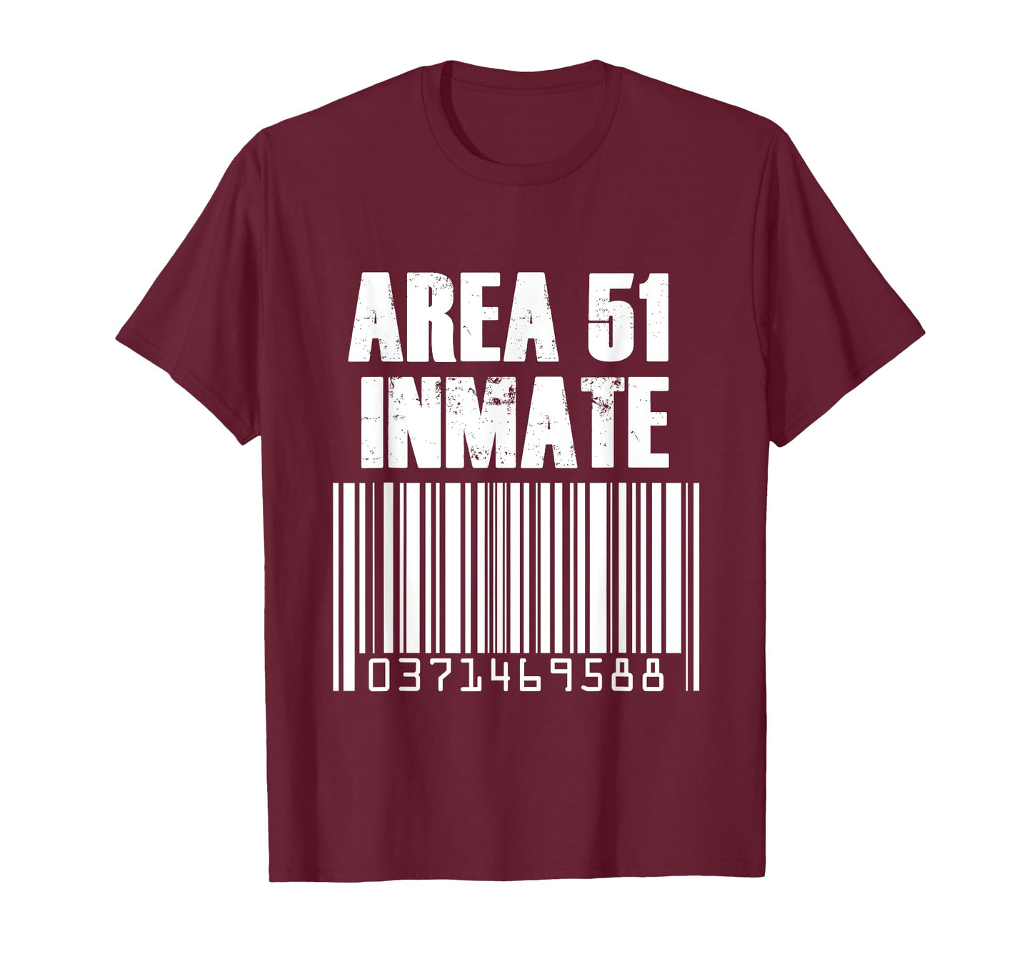 Area 51 Inmate Costume Alien Jail Barcode T-Shirt