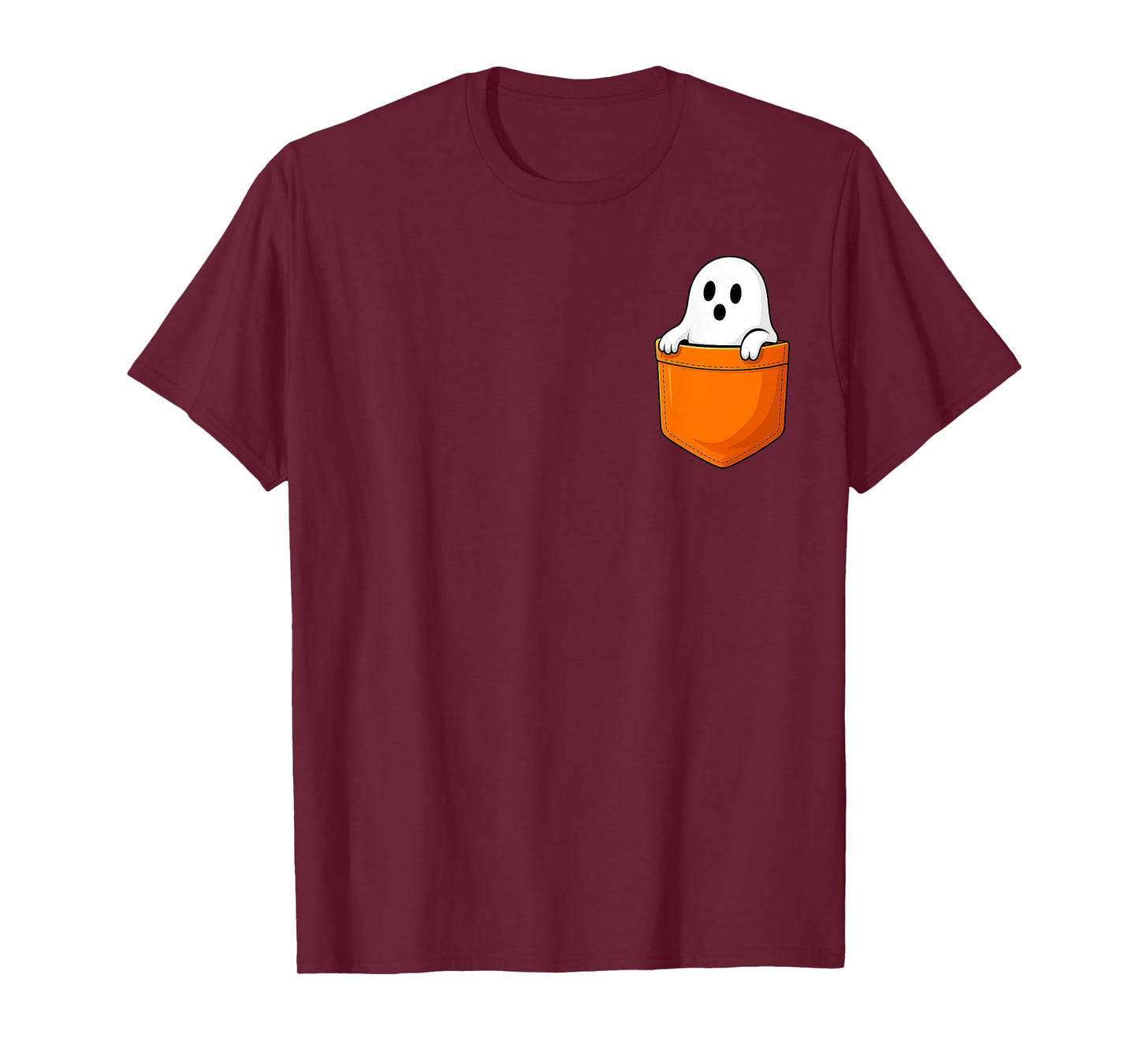 Ghost in Pocket Halloween Spooky Funny Boo Costume T-Shirt