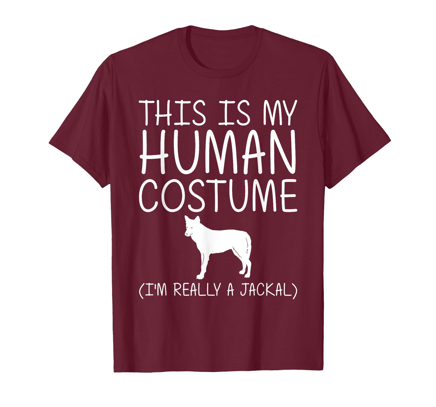Jackal Easy Halloween Human Costume Coyote Wolf DIY Gift T-Shirt
