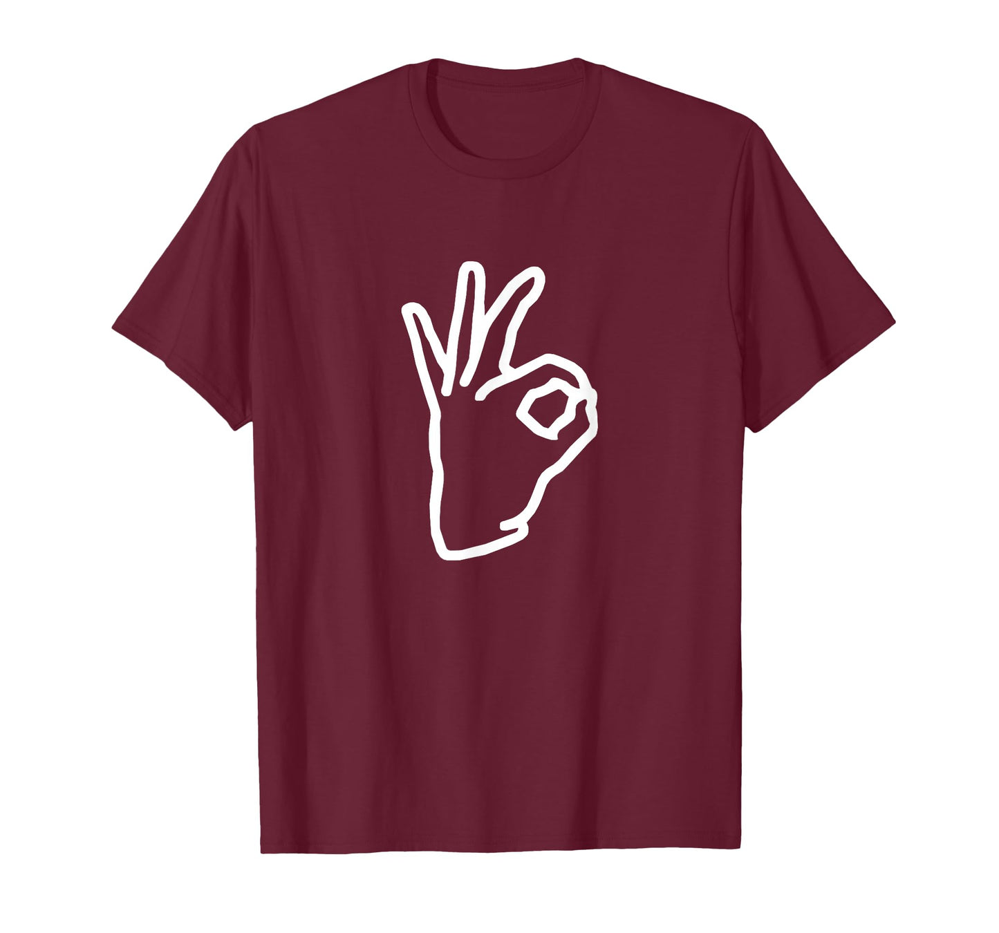 BoredKoalas Meme Ok Hand Sign Retro T-Shirt, Unisex-Adults & Kids, Black, Small