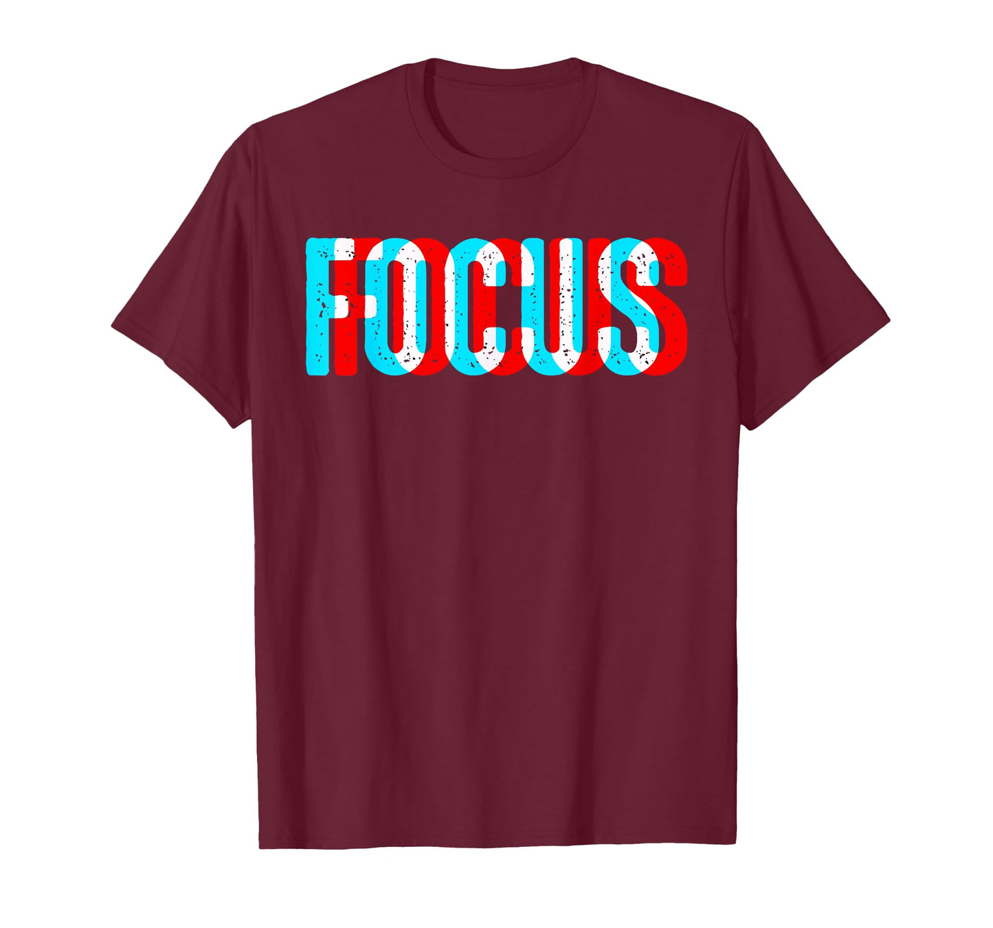 Focus - Optical Illusion Trippy Motivational T-Shirt