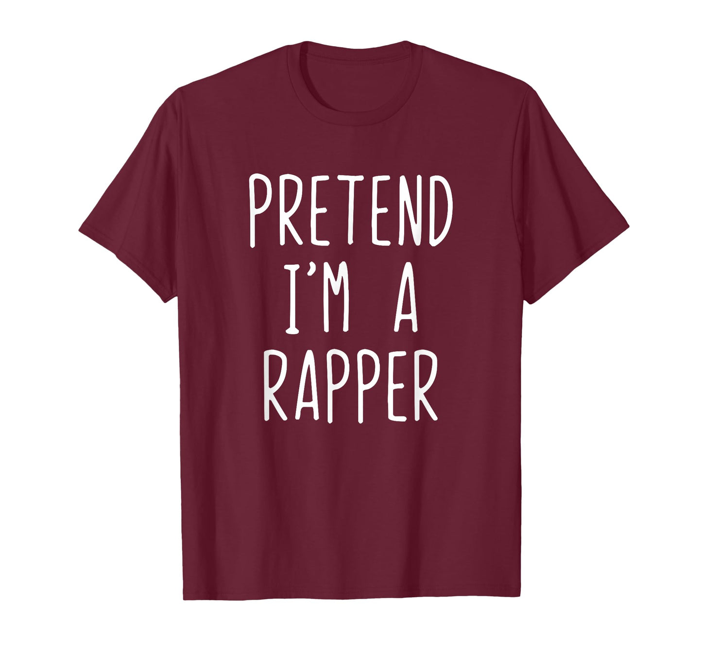 Pretend I'm A Rapper Costume Halloween Funny Lazy Adult Kids T-Shirt