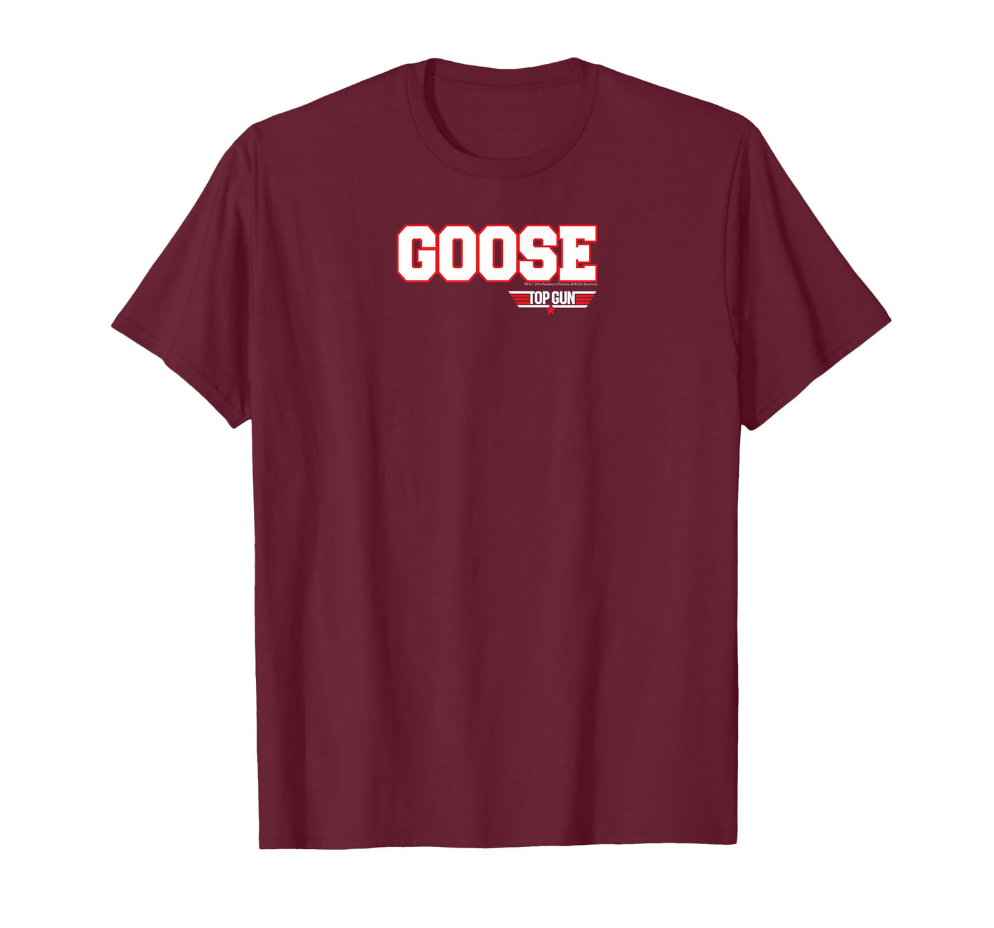 Top Gun Goose Athletic Lettering Logo Action Movie T-Shirt
