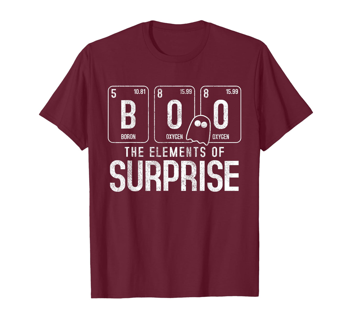 Boo The Element Of Surprise - Funny Halloween Nerd Chemist T-Shirt