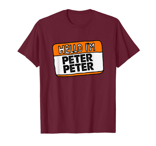 Hello, I'm Peter Peter, Pumpkin Eater! Halloween Name Tag