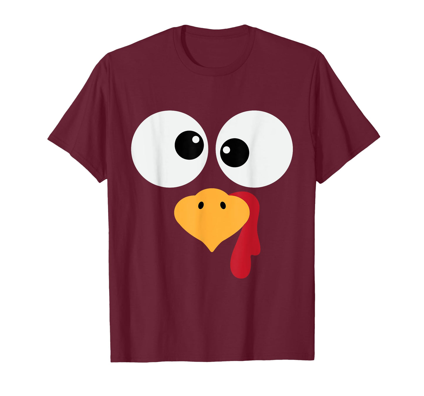 Funny Turkey Face Halloween Costume T-Shirt