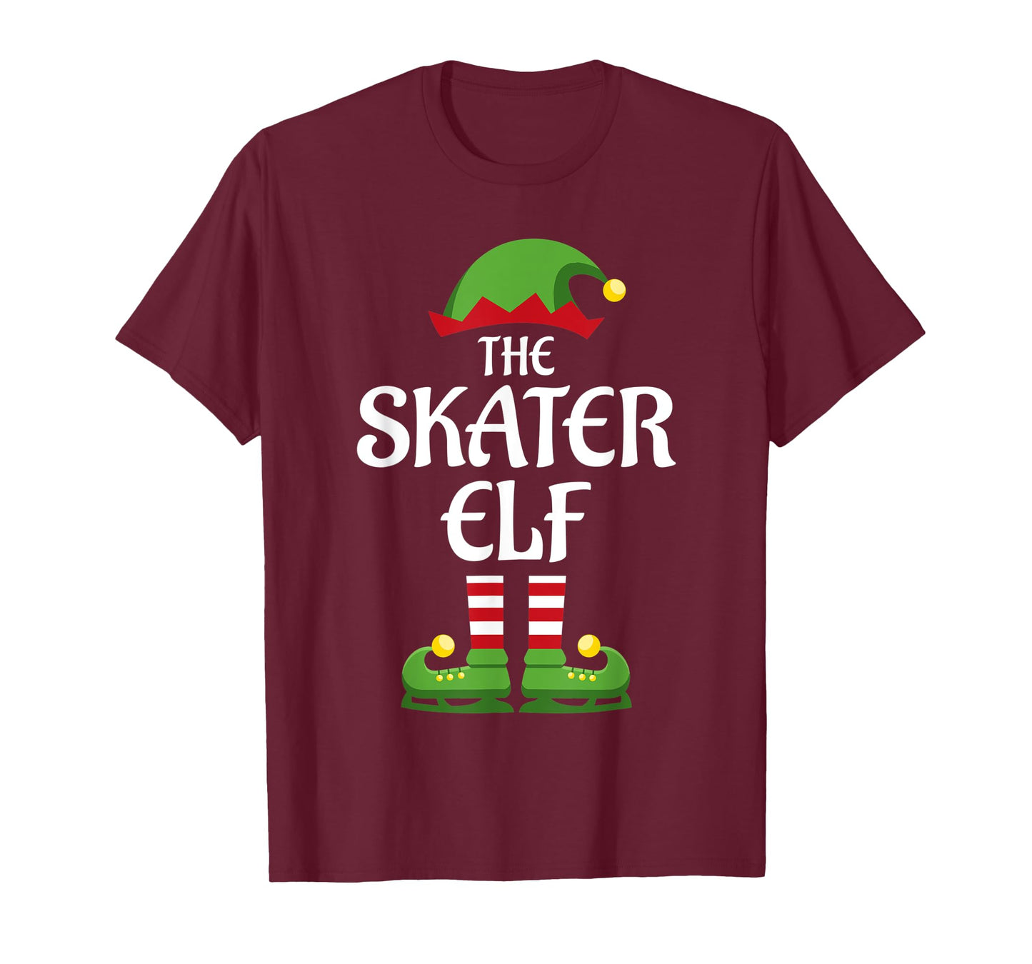 Skater Elf Family Matching Group Christmas T-Shirt