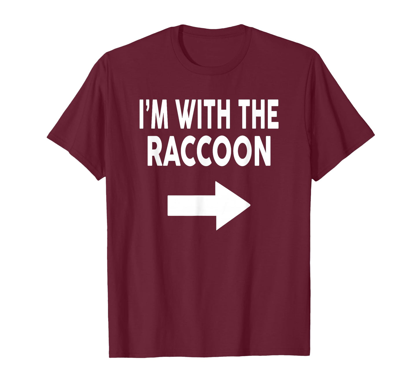 I'm With The RACCOON Halloween RACCOON T-Shirt