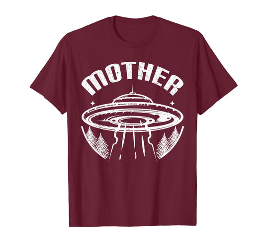 Aliens UFO Mother Ship Funny Alien Gift for Mother's Day T-Shirt