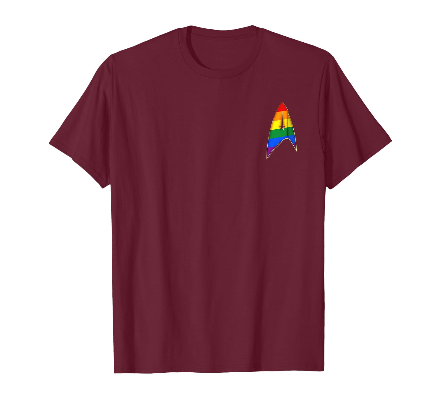 Star Trek: Discovery Rainbow Pride Starfleet Pocket Badge T-Shirt