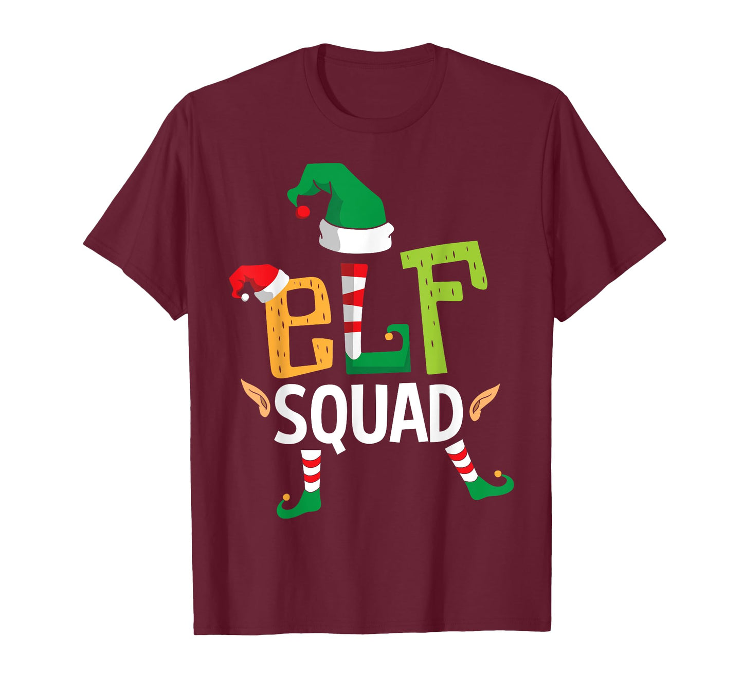 Elf Squad Funny Elves Family Christmas Matching Couple X-Mas T-Shirt