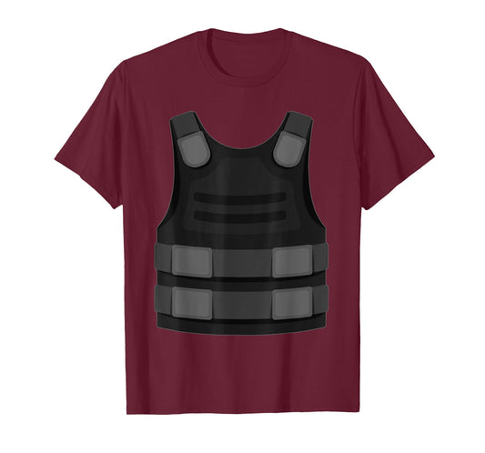 Bulletproof Vest Halloween Costume Shirt Gamer Gaming T-Shirt