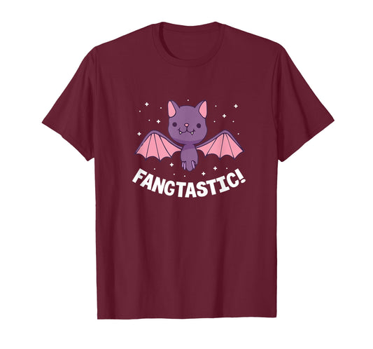 Halloween Bat Fang Funny Fangtastic T-Shirt