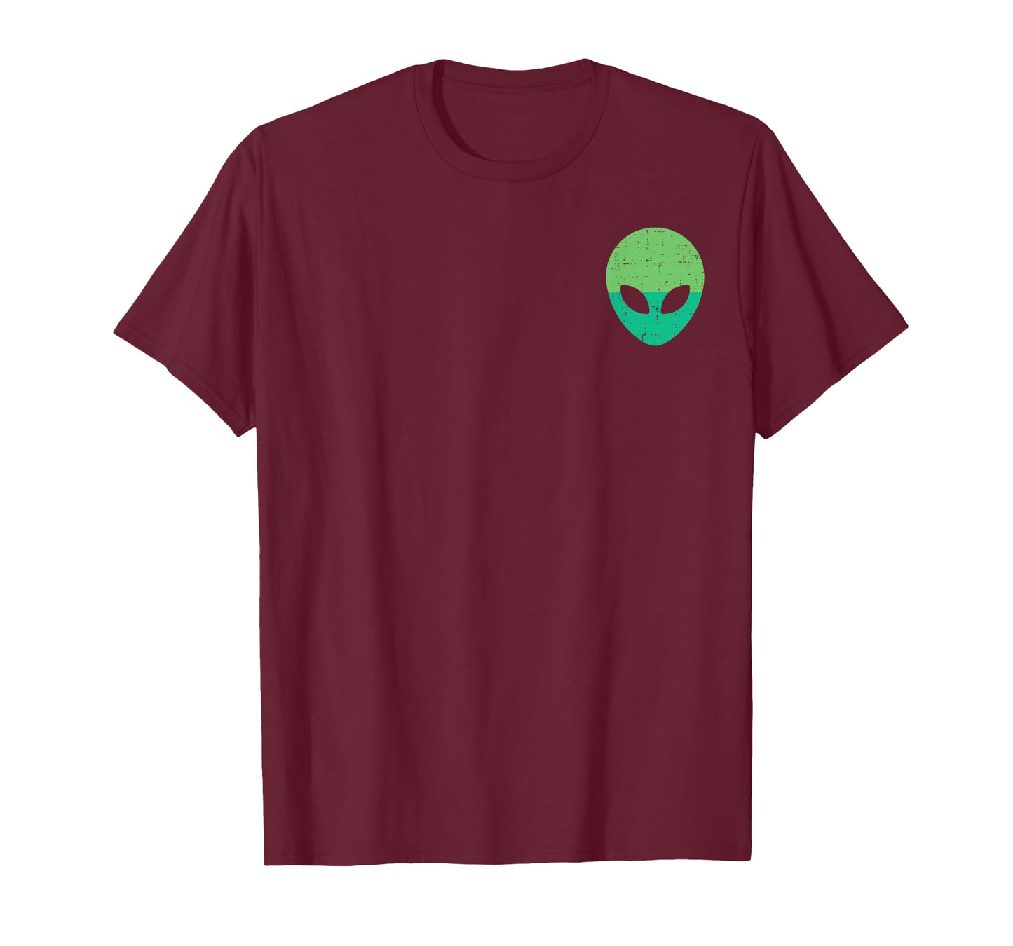 Alien Face Head Pocket UFO Extraterrestrial Men Women Kids T-Shirt