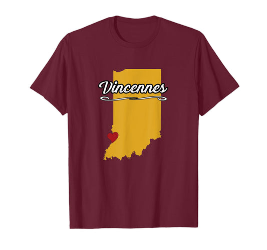 City of Vincennes Indiana | Hoosier Novelty Merch Gift - T-Shirt