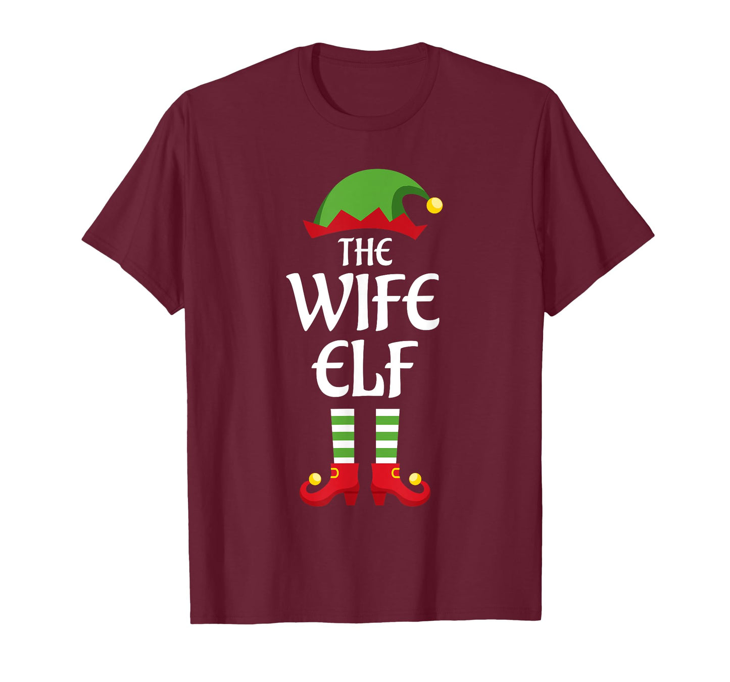 Wife Elf Family Matching Group Christmas T-Shirt