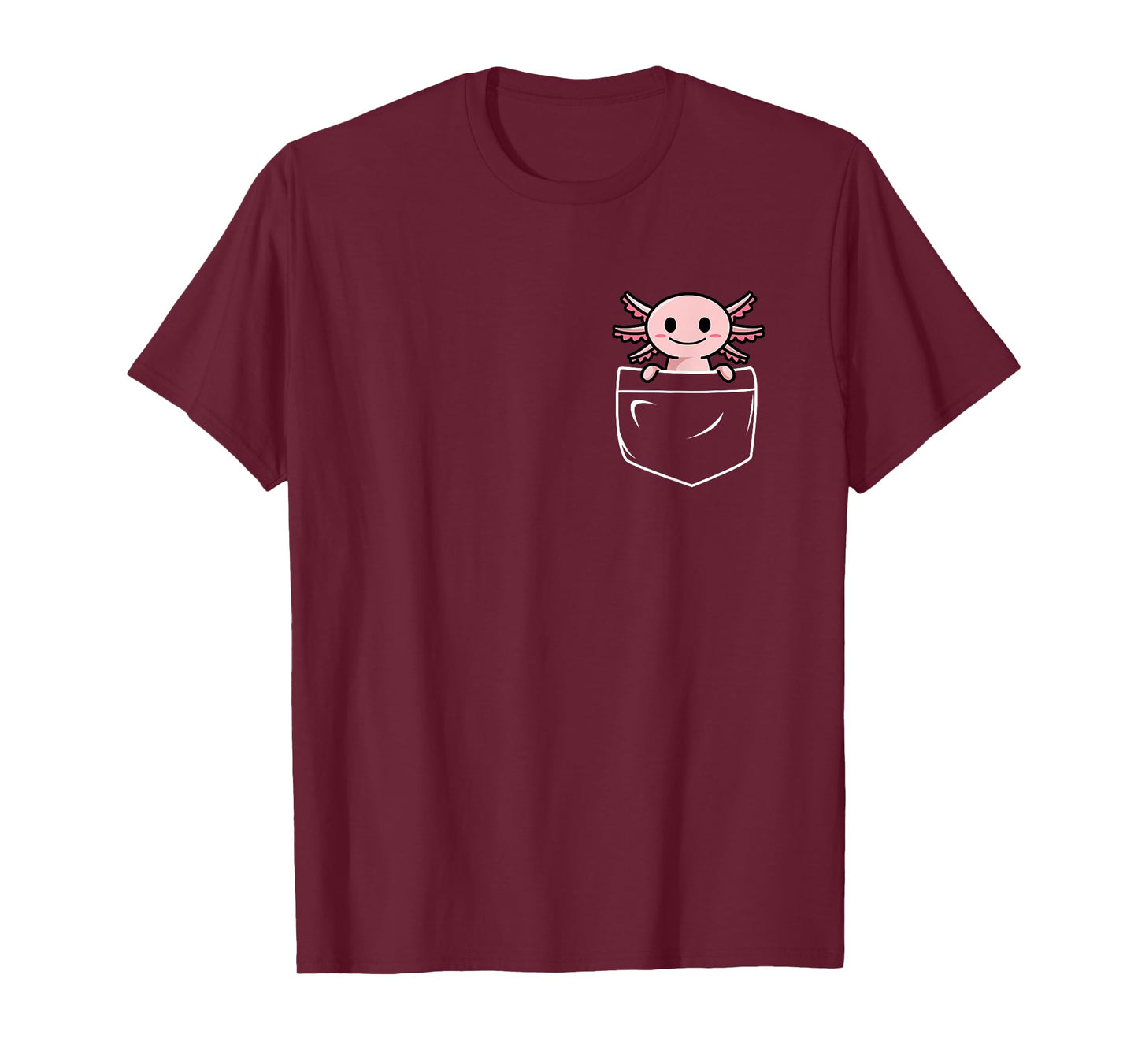 Axolotl in Pocket Kawaii Cute Anime Pet Axolotl Lover Gift T-Shirt