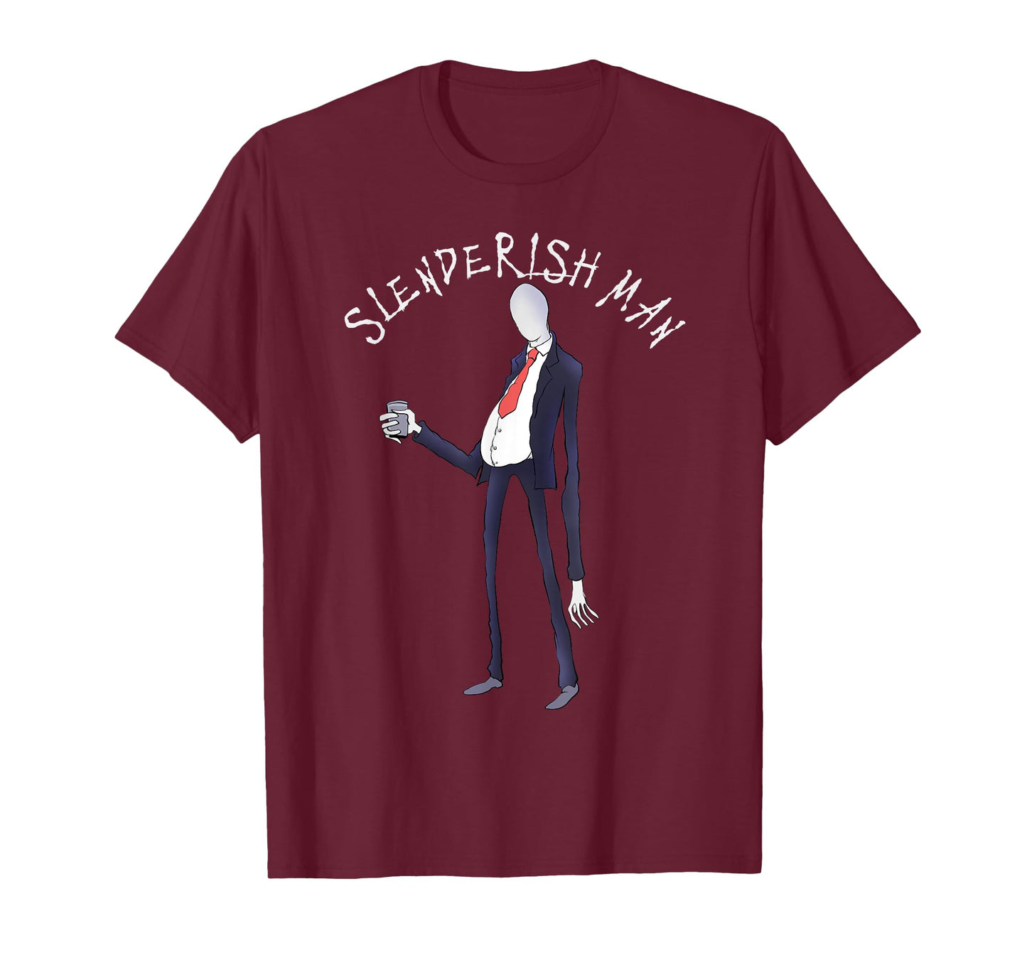 Easy Halloween costume funny slenderman men's T-Shirt