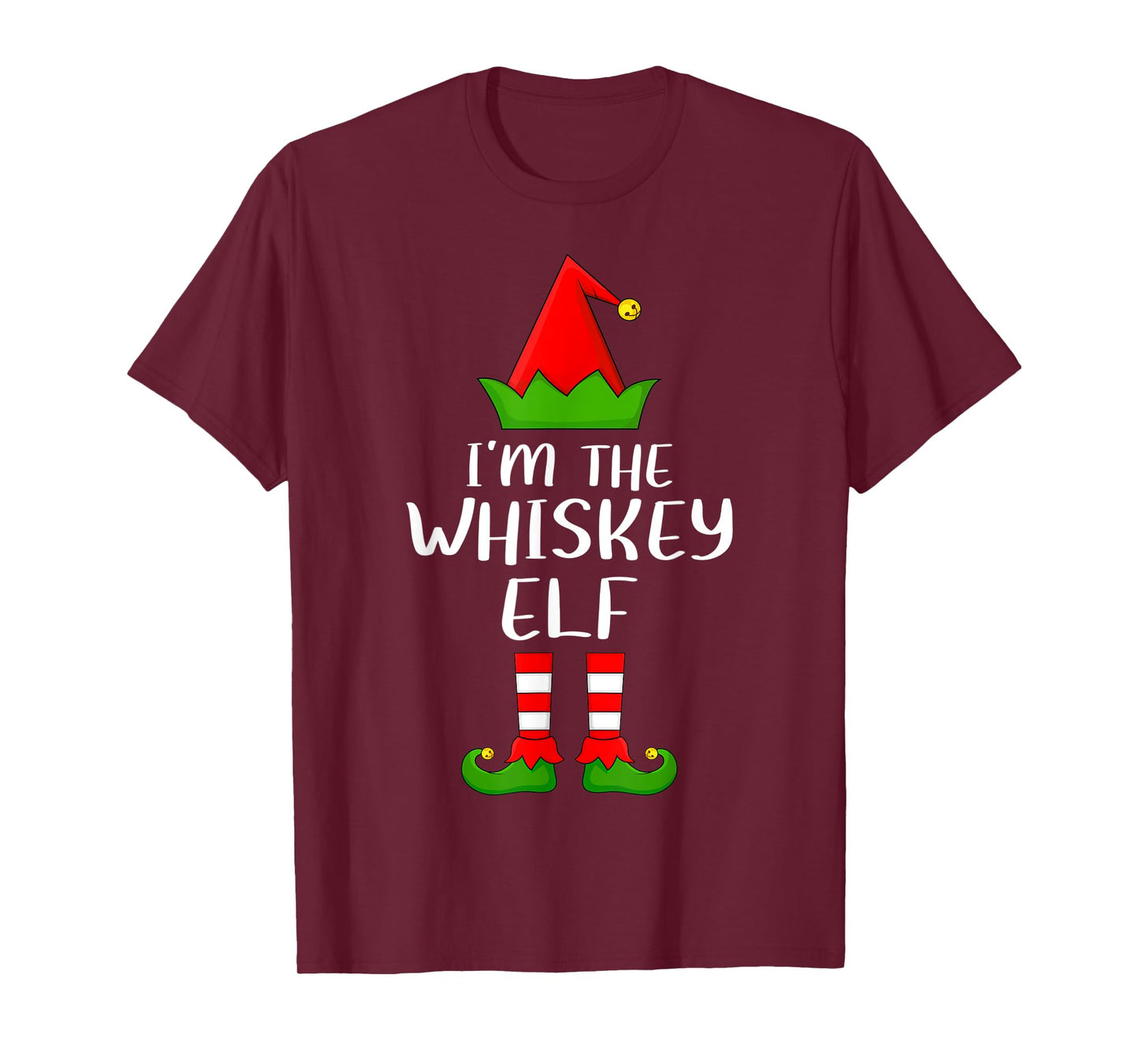 Funny Matching Family I'm The Whiskey Elf Christmas T-Shirt