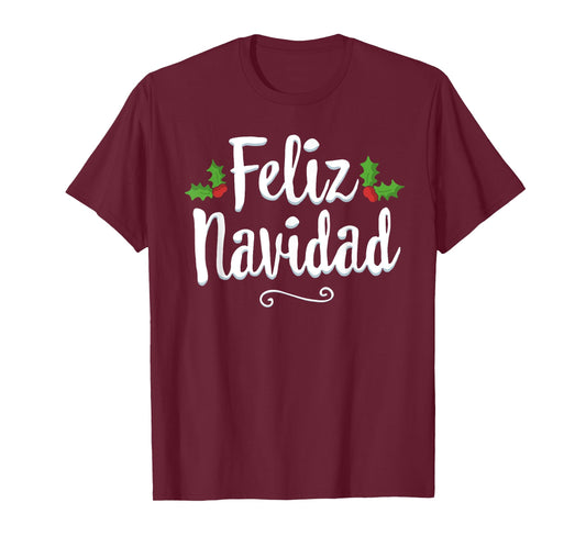 Vintage Feliz Navidad Retro Mexican Christmas Spanish Xmas T-Shirt