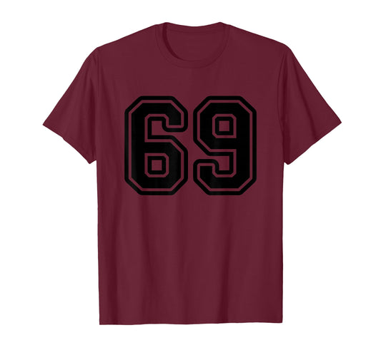 Number #69 Sport Black Number 69 T-Shirt