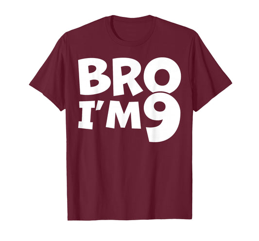 9 Year Old BDay Decorations Son Boy 9yr 9th Birthday T-Shirt