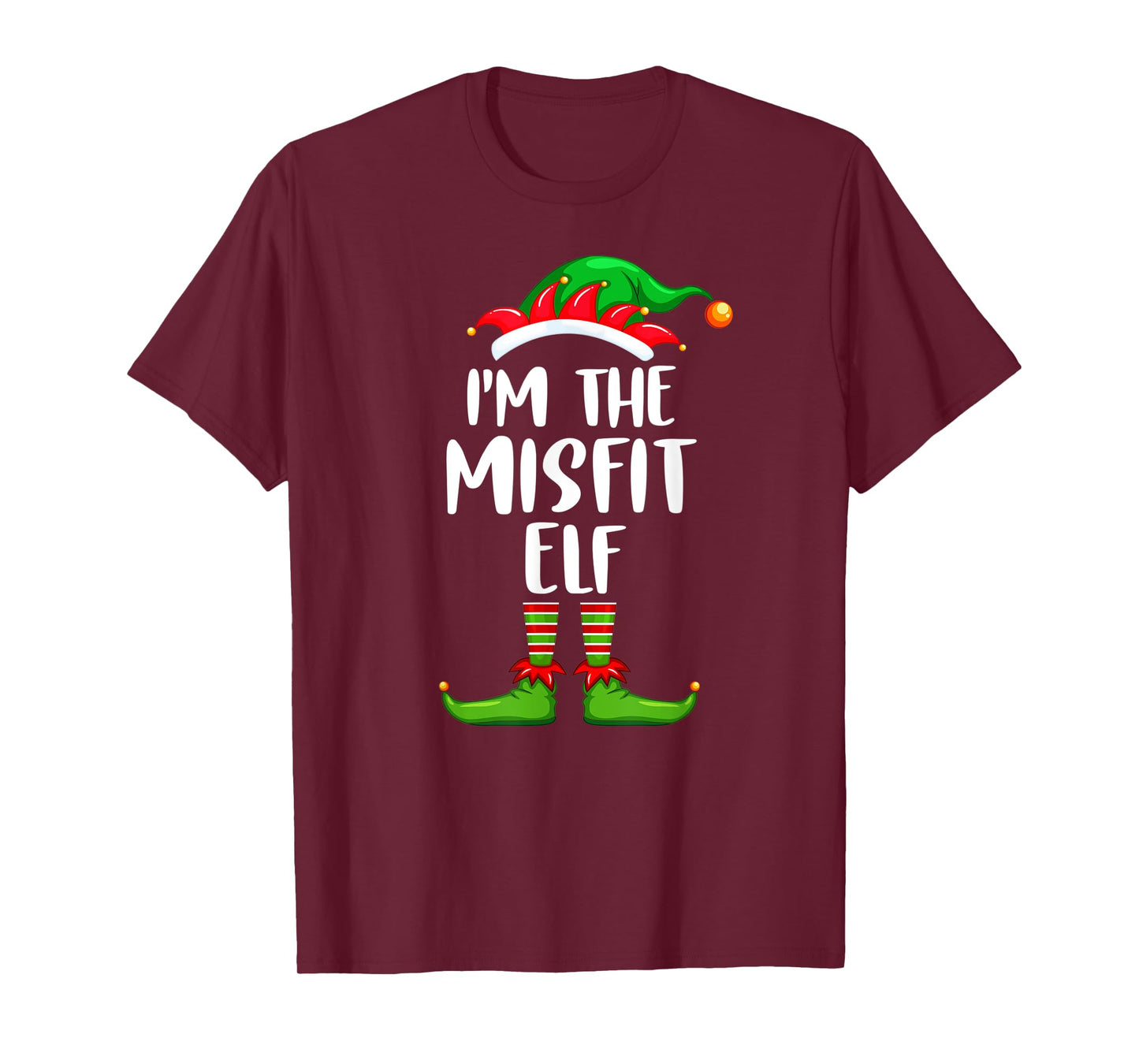 I'm The Misfit Elf Shirt Matching Family Group Christmas T-Shirt