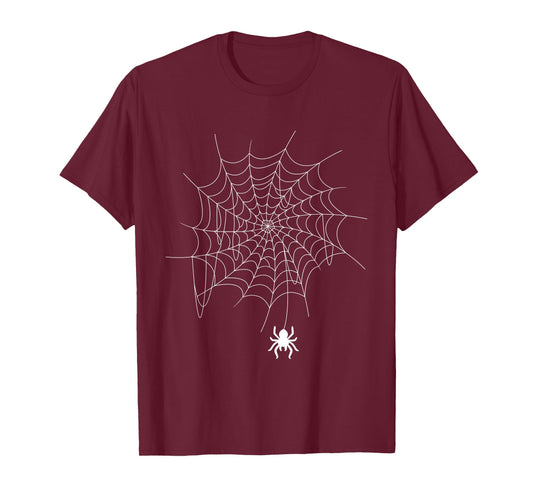 Spider Web Lazy DIY Halloween Costume Spooky Insect T-Shirt