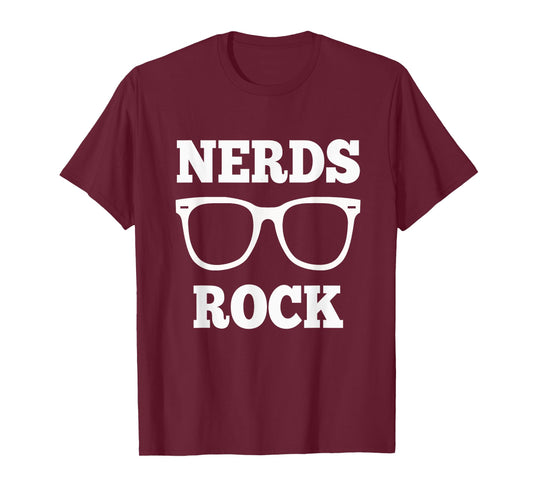 Nerds Rock T Shirt Gamer Geek Fun Cute Nerd Shirt Boy Girl T-Shirt
