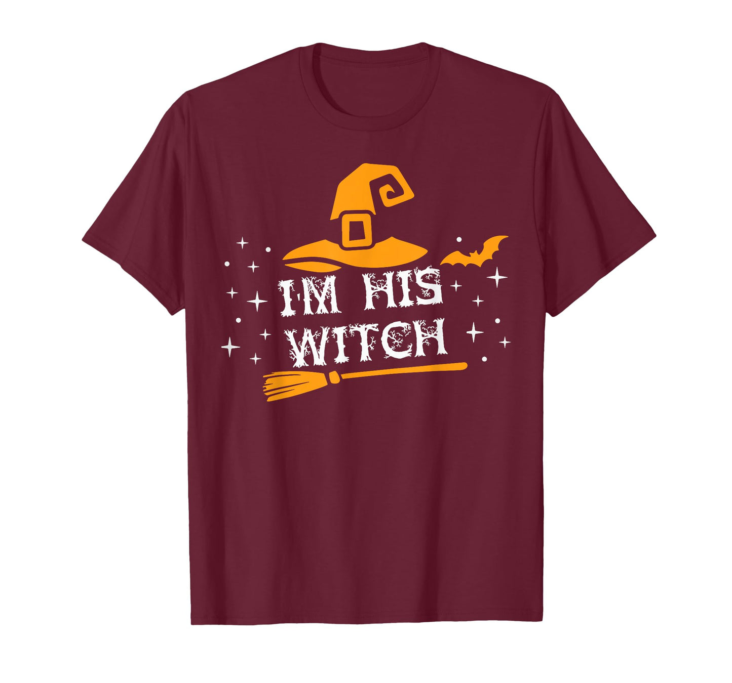 I'm His Witch Matching Couples Halloween Costume For Couples T-Shirt