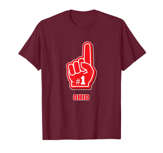 Ohio Foam Finger / Number One Ohio Fan T-Shirt