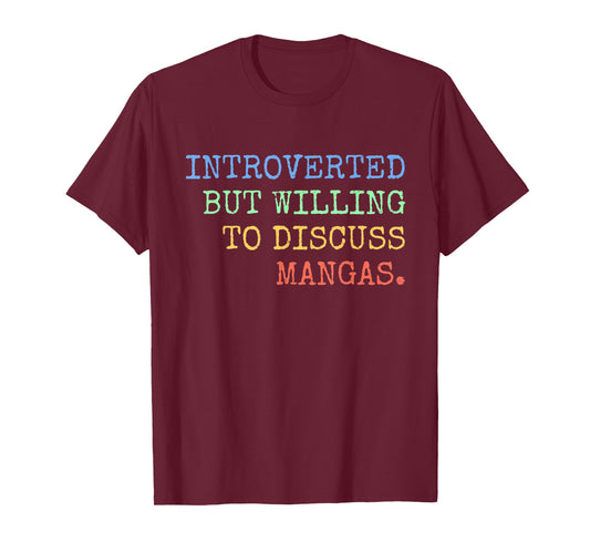 Introverted But Willing To Discuss Mangas Retro T-Shirt