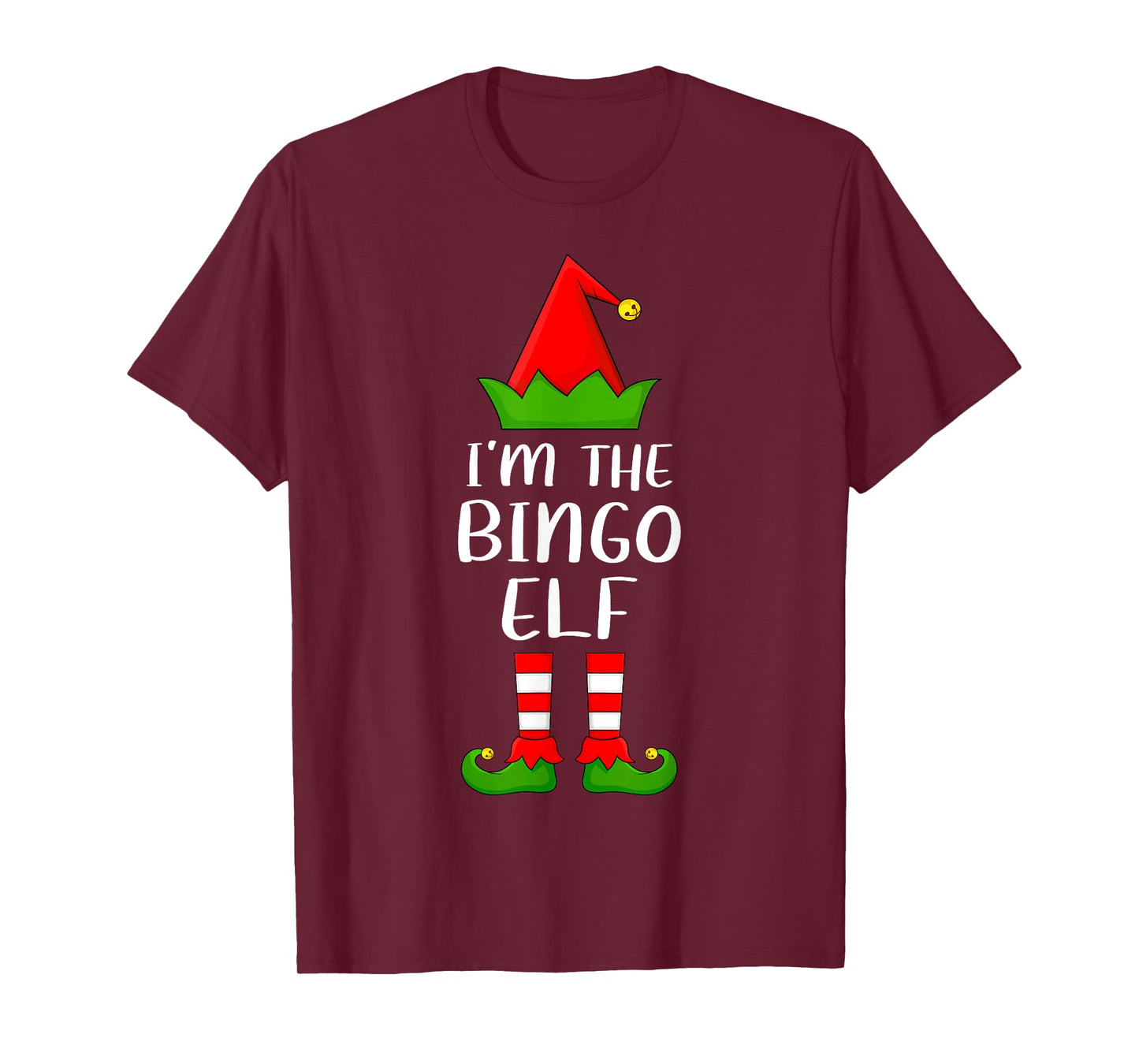 Matching Family Group I'm The Bingo Elf Christmas T-Shirt
