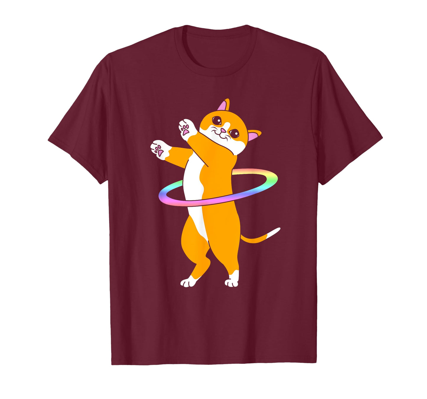 Cute Dancer Hula Hooper Cat Hula Hoop T-Shirt