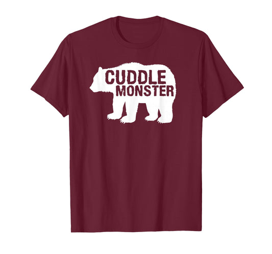 Cuddle Monster Bear Silhouette Fun Novelty T-Shirt