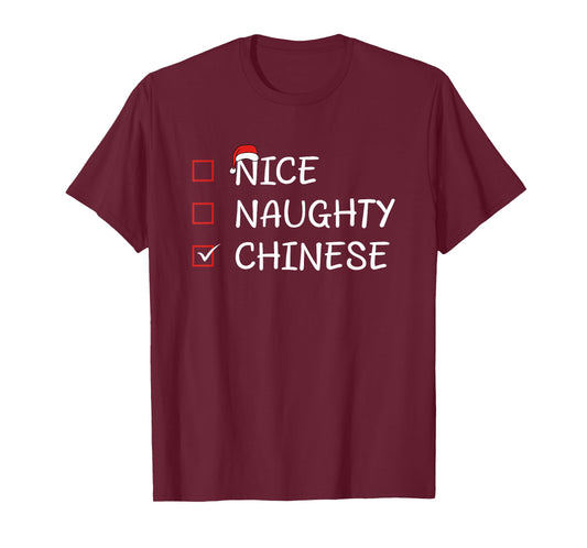 Nice Naughty Chinese Heritage Christmas China T-Shirt
