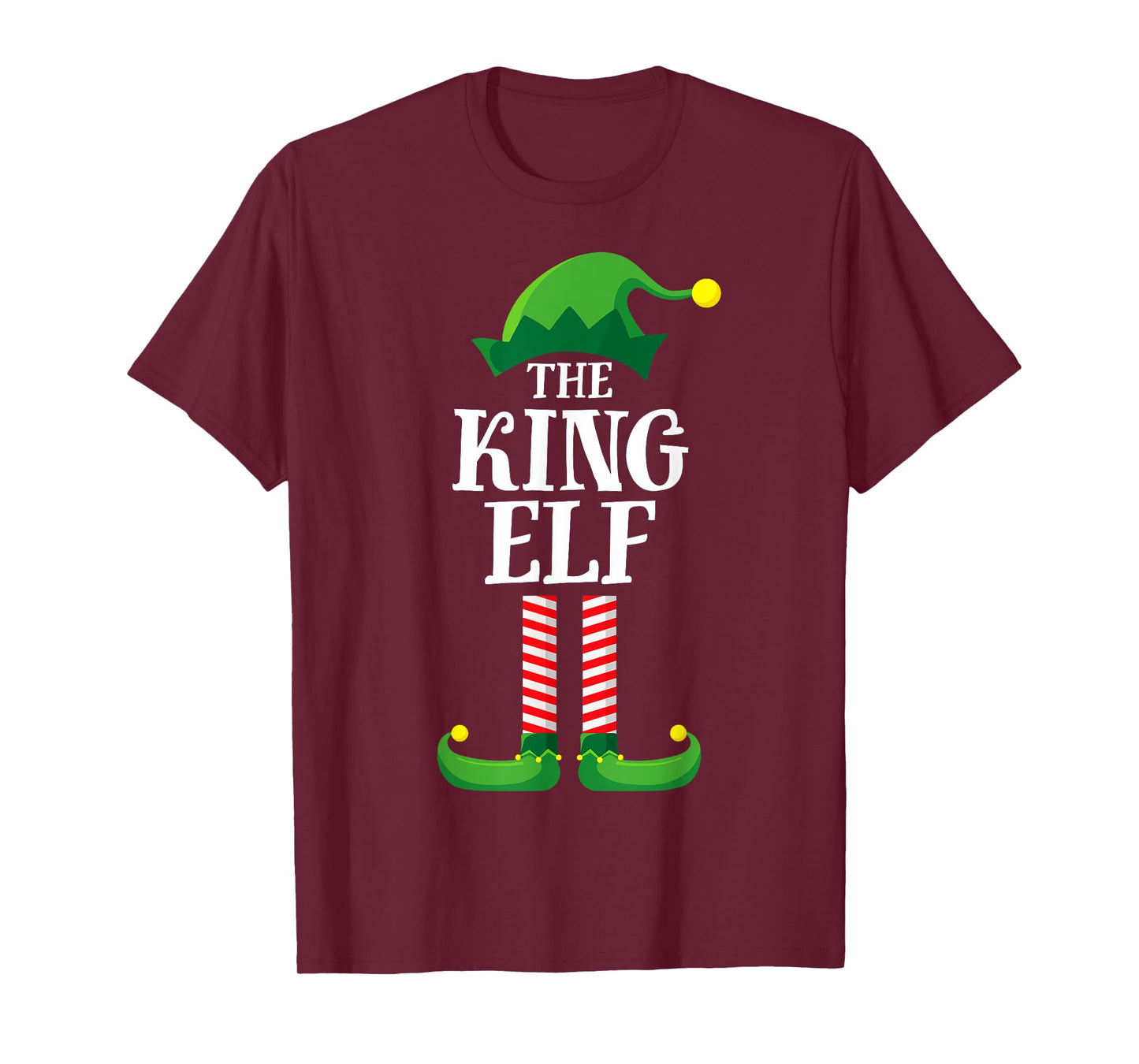 King Elf Matching Family Group Christmas Party Pyjamas T-Shirt