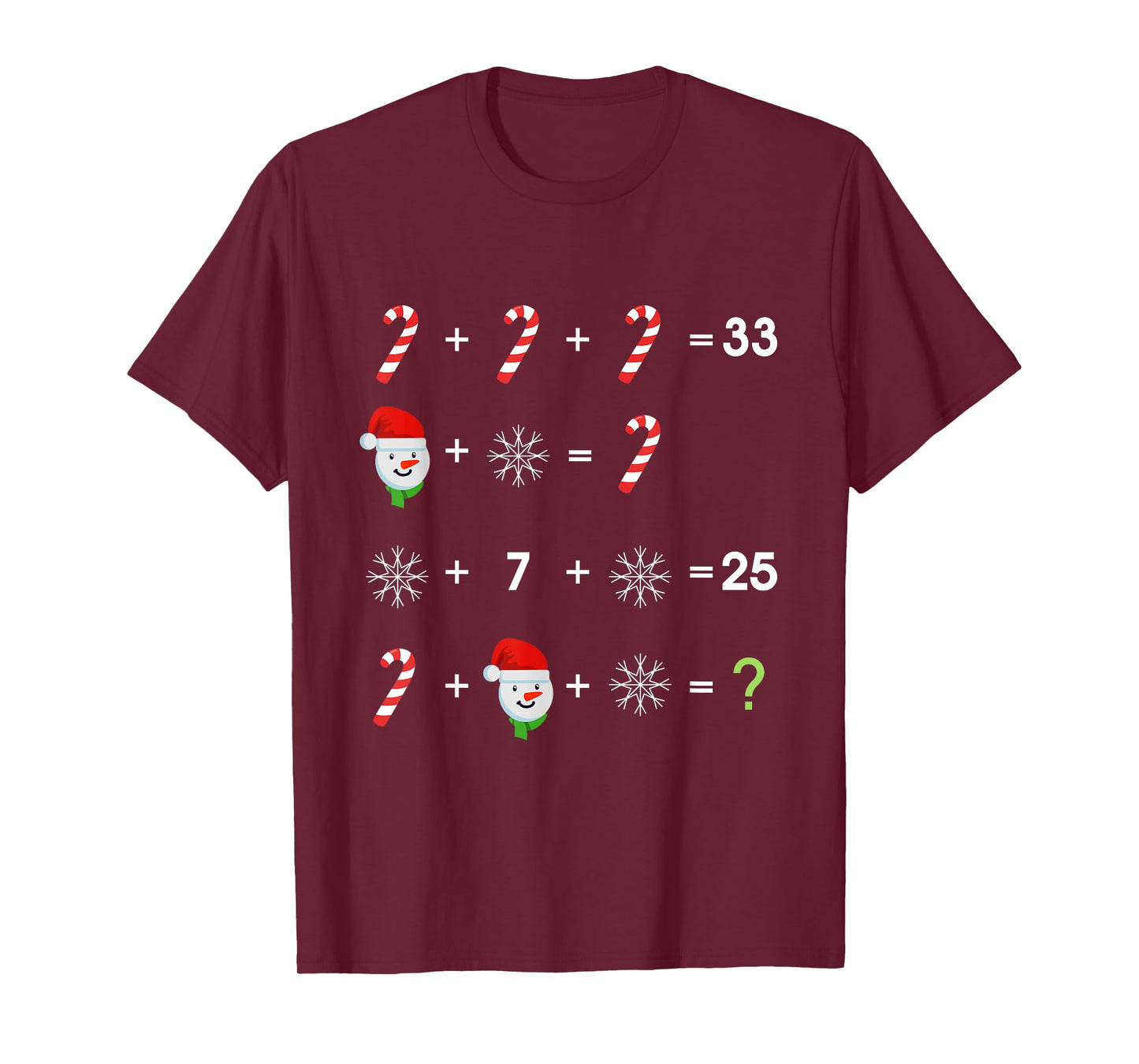 Order of Operations Quiz Funny Math Teacher Christmas Gift T-Shirt