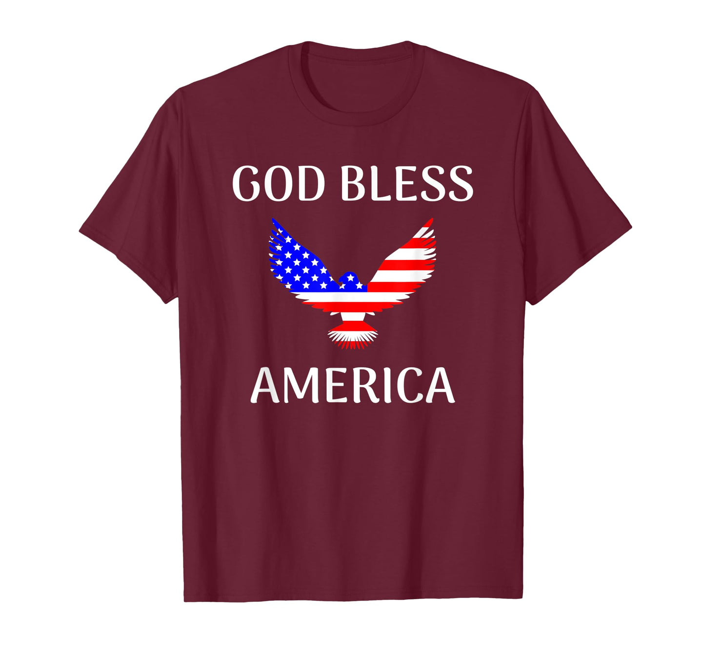 God Bless America United States Flag Eagle T-Shirt