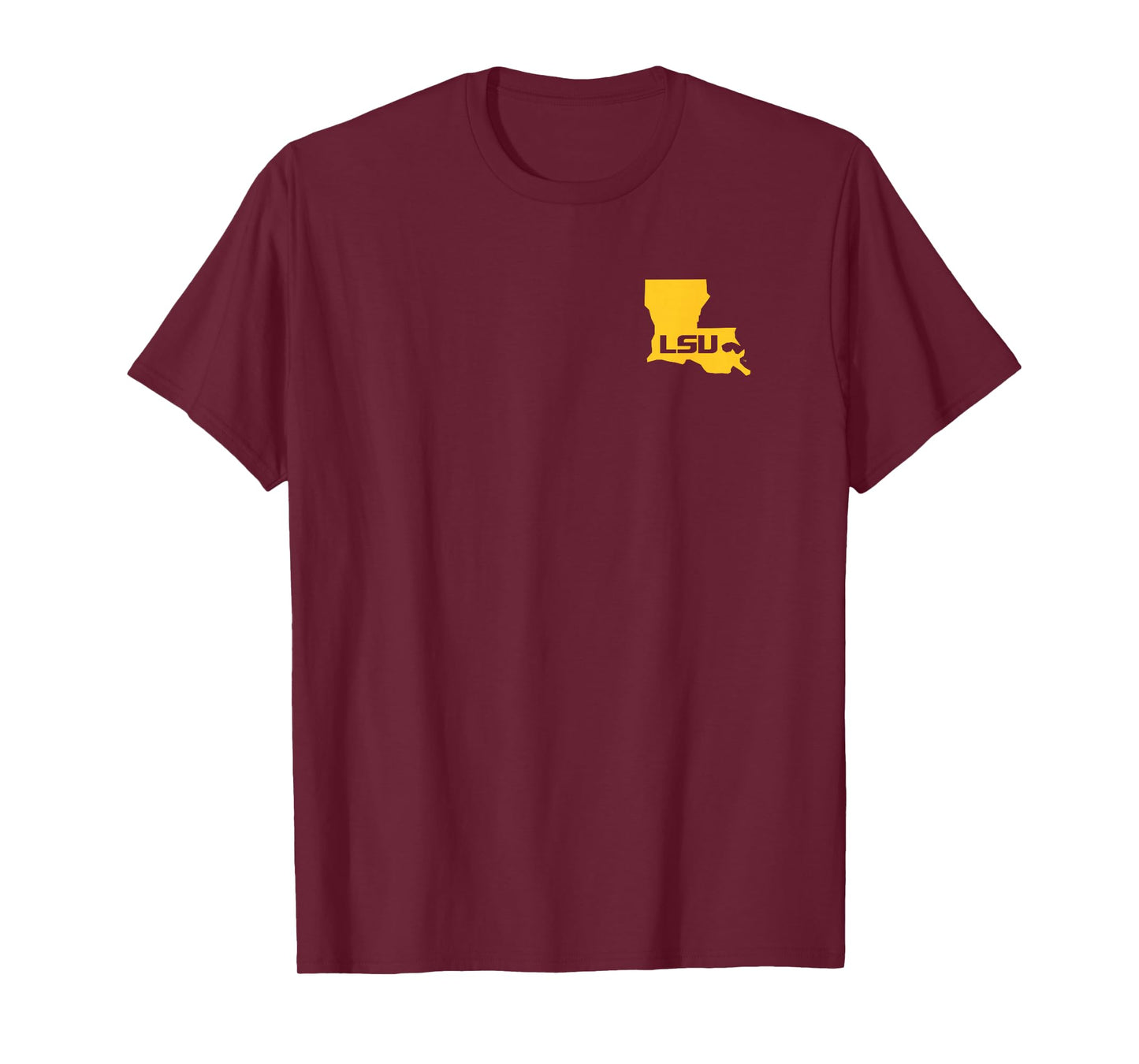 LSU Tigers Front/Back Stadium Purple Officially Licensed T-Shirt
