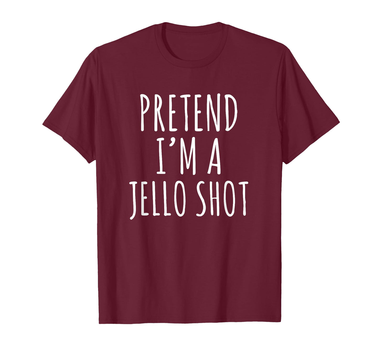 Lazy Halloween Costume Pretend I'm A Jello Shot Simple T-Shirt