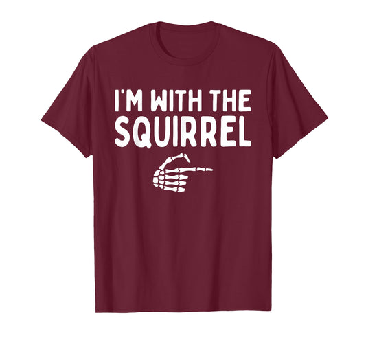 I'm With The Squirrel Halloween Costume Matching Couples T-Shirt