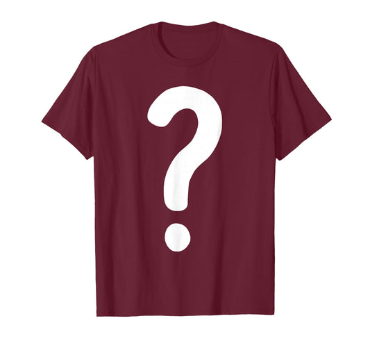 Question Mark Shirt Couple Men Women Kids Guess Who Costume T-Shirt