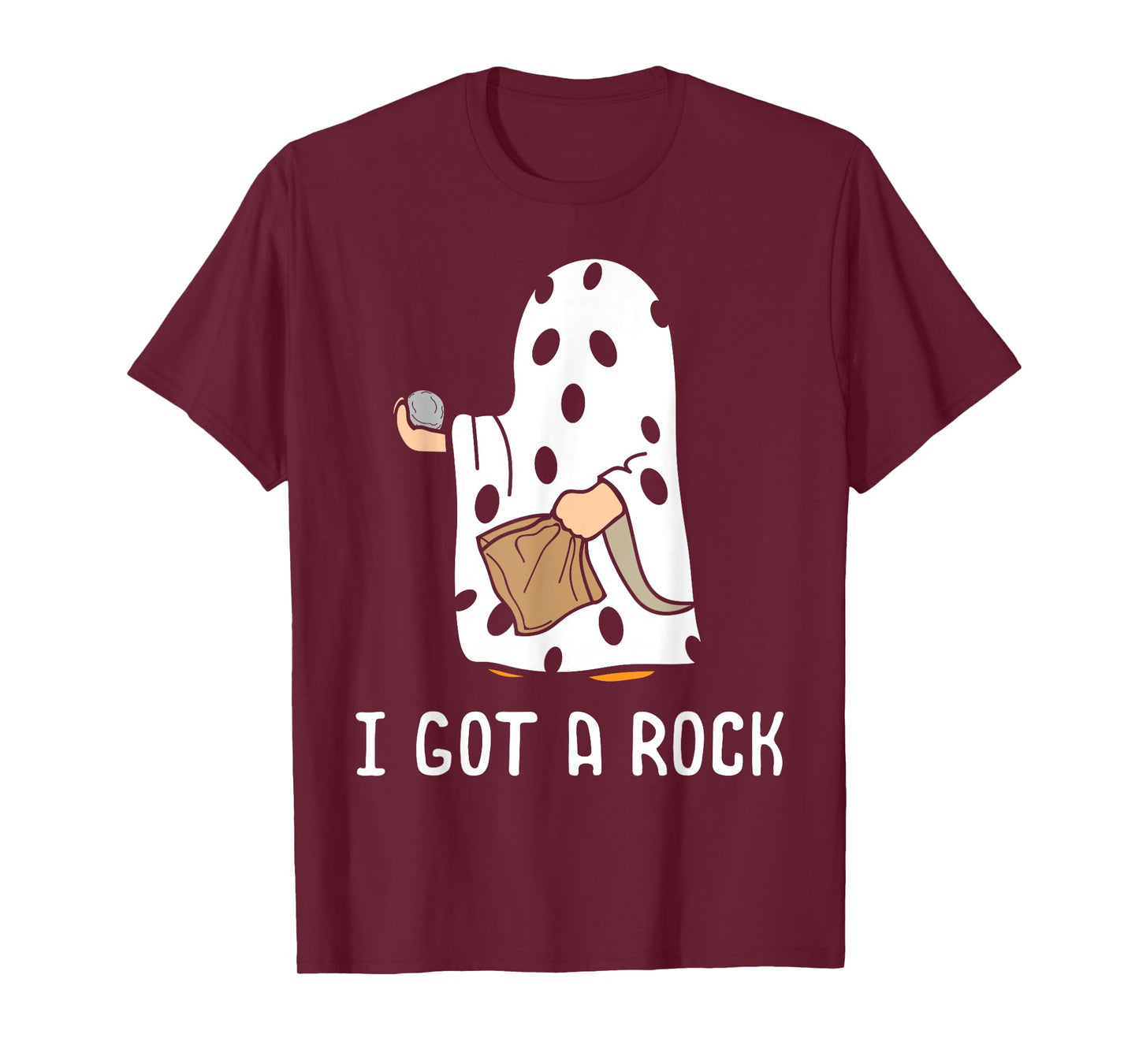 I Got A Rock Funny Halloween Trick Or Treating Ghost T-Shirt