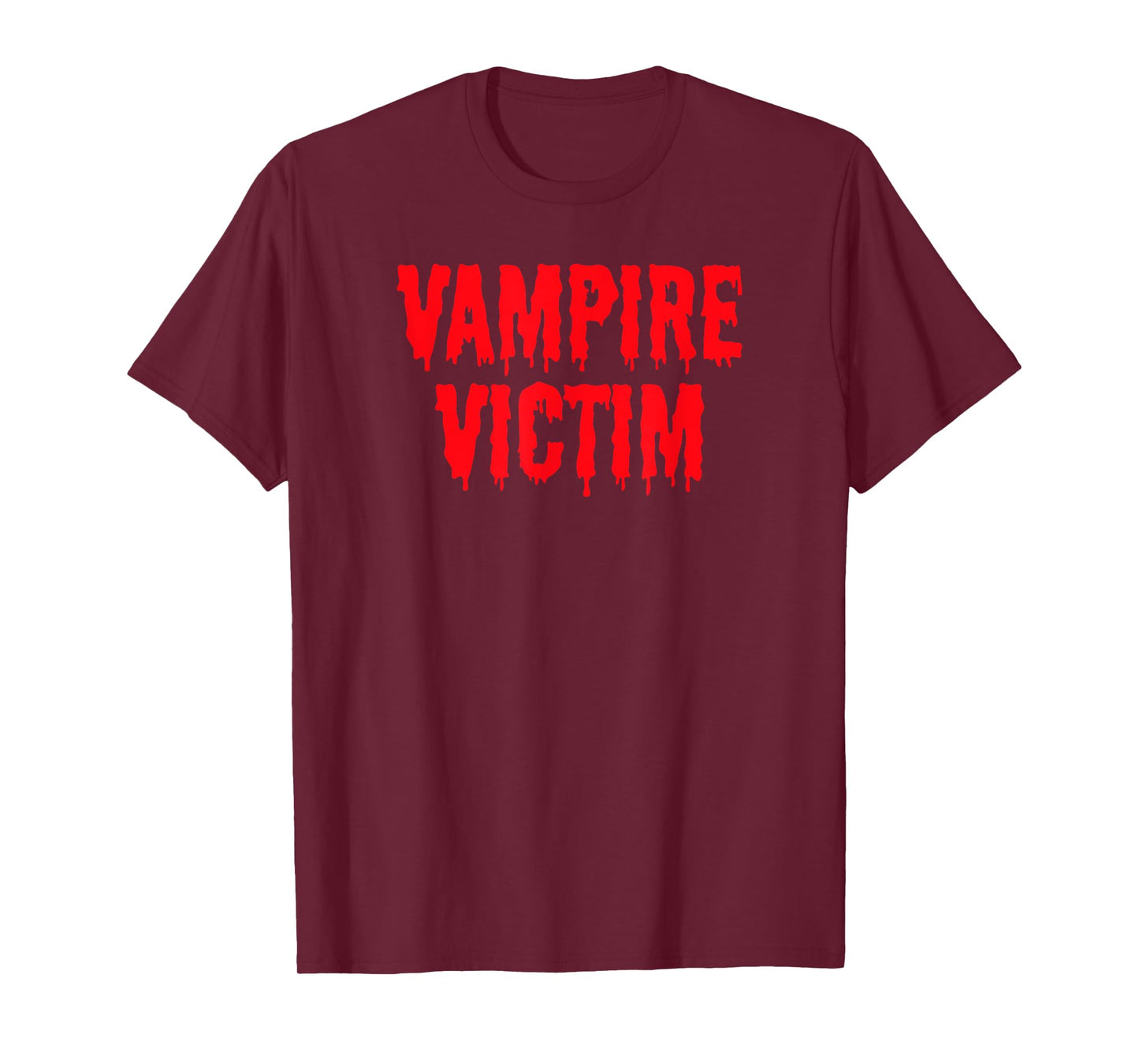 Vampire Victim Halloween Costume Lazy Disguise T-Shirt