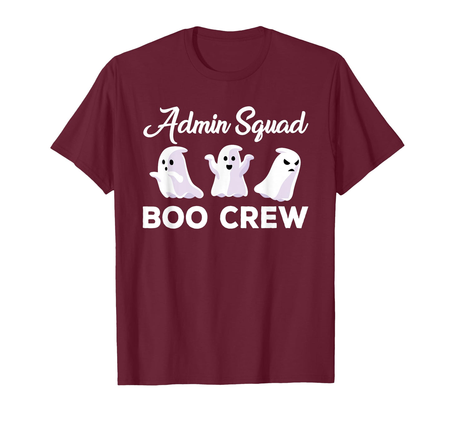 Funny Admin Squad Boo Crew Spooky Office Halloween Costume T-Shirt
