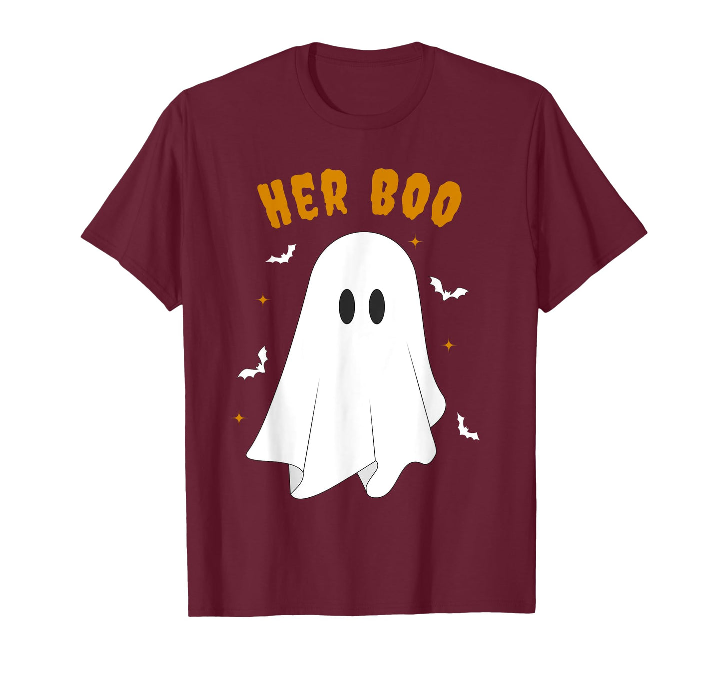 Her Boo & His Boo Funny Matching Halloween Pajama Couples T-Shirt